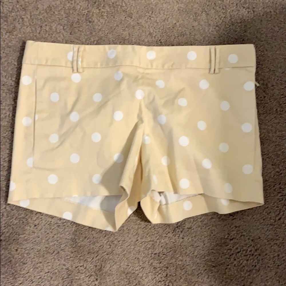 J crew polka dot shorts